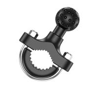 Genérico Adaptateur de support de boule de miroir de vélo : support de rotation réglable à 360 degrés avec articulation résistante aux intempéries, support pour GPS de moto, pince D