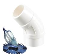Generico Adaptateur pour tuyau de vide de piscine - connecteur de piscine flexible à 45 degrés, adaptateur universel pour nettoyeur de piscine | connexion skimmer de remplacement durable