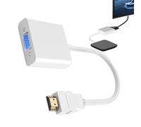 Genérico Adaptateur VGA - Câble en cuivre plaqué or de 0,25 m | Tò VGA Digital Video Converter | Afficher le port de l'ordinateur portable TV Moniteur TV HD 1080p Plug and Play