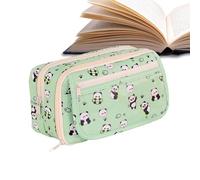 Generico Aesthetic Pencil Pouch, Animal Pattern Stationery Pen Bag, 9 Compartments Cosmetic Bag with Zipper, Makeup Pouch, School Supplies for Girls, Boys, Kids, Storage Bag for Travel, Organizer,