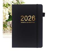 Generico Agenda 2026 | Organiseur de rendez-vous A5 | Organisateur portable pour réunions maison bureau studio voyage
