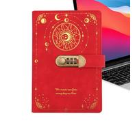 Generico Agenda avec cadenas pour femmes, cahier A5 pour la définition des objectifs - Journal de voyage confidentiel, pour adultes, étudiants, écrivains, voyageurs, anniversaire, maison, bureau