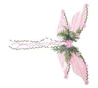 Genérico Ailes d'adultes avec décoration de fleurs et de feuilles 3D, accessoires de cosplay et costumes pour les performances sur scène pendant Halloween et Noël