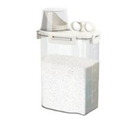 Generico Airtight Food Storage Container - 2 kg Dry Cereal Dispenser, Kitchen Sealed Jar, Measuring Cup Lid, Rice Beans Canister, Clear Pantry Organizer, Grain Pourer | For Homeowners