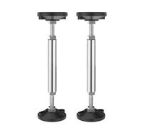Generico Ajustable Furniture Legs, Stainless Steel Support Poles, Under Cabinet Pole, 24-37,28-42,38-52 cm Sturdy Design, 2-Pack, Ideal for Cabinets and Home Furniture