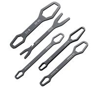 Generico Ajustable Wrench Set, Chrome Vanadium Tool, Self Tightening Spanner, Double End Repair Kit, for Plumbing Auto Repair Bike Maintenance Home Workshop Construction Fixing Tasks 5.9 Inches