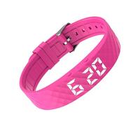 Generico Alarm Bracelet - Up Wristband with LED Display | USB Rechargeable Display Alarm Watch for Deep Sleepers, Students, Adults & Daily Reminders, Hot Pink, riferimento Alla descrizione