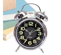 Generico Alarm Clock Bell - Luminous Alarm Clock Wind Up 3 pouces Mechanical Timer Watch, Retro Clocks Glow-in-The-Dark | Vintage Silent Timer For Kids Room, Seniors, Bedside Desk, Sleepers, Travel