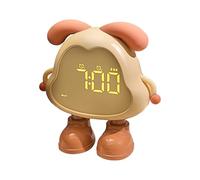 Generico Alarm Clock Kids - Dog Shaped Kids Clock | Battery Alarm Clock With Night Light | Multifunctional Children Sleep Trainer Timer | Bedside Clock Bedroom Supplies For Home