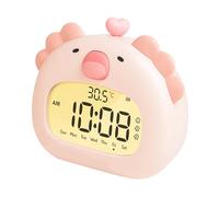 Generico Alarm Clock with Night Light, Bedroom Lamp with Alarm, 6-Brightness Adjustable LED Light, 4.72x4.41x3.07 Inches, Ideal for Travel, Nursery, Living Room, Workplace, Bedroom