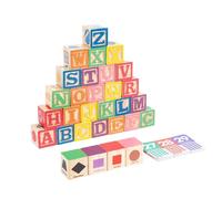 Generico Alphabétiques En Bois,Jouets Puzzle En Bois Pour Apprentissage Couleurs - Ensemble De Construction Pour La Reconnaissance Lettres - Pour Les Petits Maternelle Salle De Salle De La