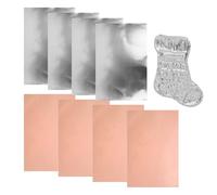 Generico Aluminium Crafting Foil | 8 Pieces 0,07 mm Craft Supplie,Wide Sheets for Embossing,for Christmas Birthday Holiday Art Projects Statue Repair Home School Women Beginners