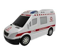Generico Ambulance Jouet avec lumières et sons et mouvement mystère Bump & Go Ambulances premiers secours avec lumières sons ambulance grand pour enfants avec mouvement sirènes et phares led jouet