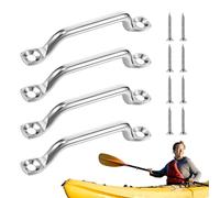 Generico Ancrages pour Kayak - Anneau de Phare en Acier Inoxydable 4X, vis à tête Plate, Montage pour Charges, Design Multifonctionnel | pour Kayak Robuste pour la réparation, la manute