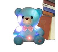 Generico AnimaDe Peluche Lumineuse, Ours en Peluche Douce de 20 cm | Peluche Douce pour avec LED - pour Confort et Compagnie pour Filles Adultes, Maison de séjour, Chambre à Coucher