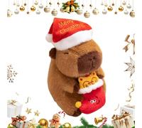 Genérico Animal de Capibara - Grand Oreiller de de Noël de 50 cm, Jouet Doux et câlin Qui Tient des Bottes, ami câlin | Cadeau d'anniversaire pour pour Voiture