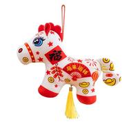 Generico Animal De - Ornement En pelucheAvec Impression Populaire Farcie | Jouet De Cheval Pour Enfants - Pour Femmes Hommes Famille Petite Amie Filles Garçons Anniversaire Fête Du Nouvel An Bo