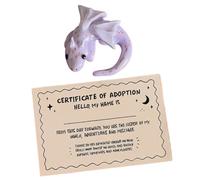 Generico Animal de poche - Mini statue de dragon calmé pour soulager le stress | Soutien portable pour adultes à la maison, voyage, étudiants, réunions, cadeau de travail pour collègues