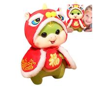 Genérico Animal de serpent en peluche, poupée en peluche de serpent, poupée en peluche garnie d'un animal de compagnie chinois mignon | 2025 Nouvel An chinois Oreiller pour Estu