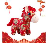 Genérico Animal en Peluche, décoration Douce Traditionnelle - Animal en Peluche de l'année du Cheval Chinois | pour canapé, lit, Bureau, fête, sœurs, Amis, collectionneurs, Petite Amie