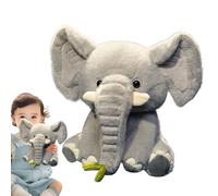Generico Animal en peluche en forme d'éléphant, peluche douce en forme d'éléphant à étreindre - Éléphant de trucs avec de grandes oreilles, Peluche éléphants, 9,84 pouces, doux, confortable