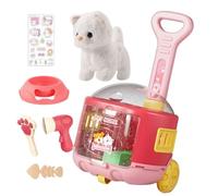 Generico Animal Interactif, Jouets en Peluche Animaux, Figures Poupées en Peluche Réalistes pour Jeu Symbolique Enfants Cadeau Anniversaire Apprentissage Drôle