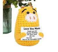 Genérico Animaux au crochet positifs - Animaux positifs | Support de poupée émotionnel, cadeaux amusants pour femmes, décoration de fête, encouragement motivant pour le collègue de travail