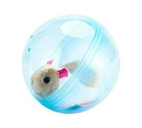 Genérico Animaux interactifs pour , hamster avec boule qui roule automatiquement - Peluche robotisée - Pour chien, chat, lapin, enfant, fille, maison, crèche, voyage, sol