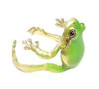 Generico Anneaux de grenouille, anneau de grenouille, anneaux extravagants, ouvert réglable frais drôle de bijoux de doigts pour animaux de compagnie sur le thème naturel pour les femmes garçons