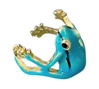 Genérico Anneaux de grenouille pour femmes, anneaux d'animaux en grenouille d'arbre réglable, bracelet de doigt réaliste amusant pour femme, anniversaire pour filles, Consulte la descripción, Voir