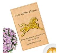 Generico Année De Cheval De Poche | Héritage Inspirant Acrylique 2D,Carte postale Motivationnelle pour le Nouvel An Chinois,pour Adultes Étudiants Travail Réunions Collègues Diplômés Affaires