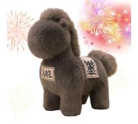 Generico Année du Cheval 2026 Peluche - Douce Et Réconfortante - Peluche pour La Nouvelle Année, pour Adultes Collectionneurs Chambre Voiture Canapé Voyage Anniversaire Nanna