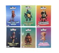 Generico Anomalia Galactica Lot de 6 cahiers italiens Brainrot, tableau 5 mm sans marge, thème personnages