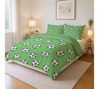 Generico Anti-Bruit Vert Occultant Thermiques Minimaliste Lignes Football Rideaux esthétiques Rideaux pour fenêtres pour Chambre d'enfant 117x229 CM (2 Panneaux)