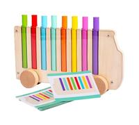 Genérico Apprentissage des couleurs pour - Jeu sensoriel éducatif en bois | Jouets de tri avec bâtonnets pour | Cadeau pour salle de classe, jardin d' voyage