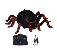 Genérico Araignée avec télécommande pour | Jouet d'araignée grimpante avec lumières LED pour intérieur extérieur, maison, salon, chambre, salle de jeux et éducation