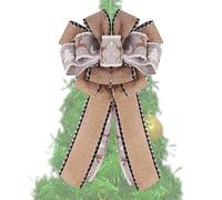 Generico Arcs d'arbre de Noël | Grande guirlande pour le sommet | Nœuds décoratifs pour Noël - pour les fêtes d'hiver Maison et jardin, porte d'entrée automne anniversaire mariage