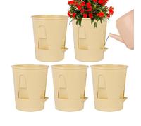 Generico Arrosage pour Pots pour - Pack De Cinq Pots De Fleurs Décoratifs, Bols in, Solution De Plantation pour Le Contrôle Automatique De L'humidité, Élégant Equizzatur