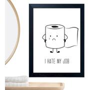 Genérico Art amusant pour salle de bain - Affiche humoristique sans cadre 30 x 40 cm | Décoration de salle de bain et panneau amusant pour toilettes, maison, bureau, hôtel, ferme, restaurant, douche