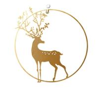 Genérico Art mural en métal Do Amanhecer - Decoração Da Parede Do Metal | Tableau de cerf en fer pour décoration | Décoration moderne rustique pour salon, cuisine, hôtel et amélioration des espaces