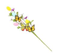 Generico Artificial Easter Egg Stems - 15,7 pouces Butterfly Picks, Floral Arrangement Steems, Spring Vase Centerpiece Decoration, Faux Easter Flower Stems for Table Display Home Holiday Craft Accent
