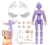 Generico Assemblage de 6 paquets terminé T13 Action Figure - Nova Titan Action Figure, robot mobile multi -joint - jouets pour mannequins imprimés 3D pour la décoration de bureau et les cadeaux de