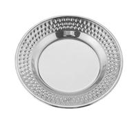 Genérico Assiettes en acier inoxydable | Vaisselle avec finition miroir pour servir | Assiettes de camping métalliques pour la famille, les étudiants, les adultes, les hommes, les femmes, la maison