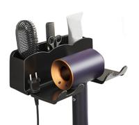 Generico Attaquant pour sèche-cheveux - Crochet de support mural autocollant, racks de salle de bains pour salle de bain, organisateur d'outils pour le coiffage, sèche-cheveux pour l'espace PE