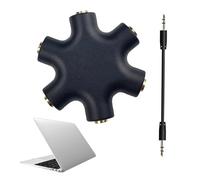 Generico Audio Splitter - Audio-Adapter - 3,5 Mm Kopfhörer Splitter Adapter Für PC Laptop Tablet Smartphone/2,05 X 0,51 Zoll
