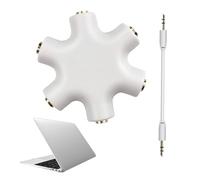 Generico Audio Splitter - Audio-Adapter - 3,5 Mm Kopfhörer Splitter Adapter Für PC Laptop Tablet Smartphone/2,05 X 0,51 Zoll