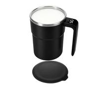Generico Autoagitant - Verres à eau avec lait de 5,43 pouces et 380 ml | magnétique auto-agitant avec couvercle pour thé, boissons, cacao, miel, maison, cuisine, bar, anniversaire, Noël, bureau