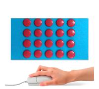 Generico Autocollant Anti--Slip pour souris - 11 x 16 x 1 cm - Adhésif pour pieds inférieurs pour équipement anti-glisse de souris, autocollant E-Sport pour Jeux, E-Sport, Travail et