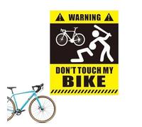 Genérico Autocollant de vélo, autocollant décoratif imperméable : panneau Ne touchez pas le vélo, ajusté