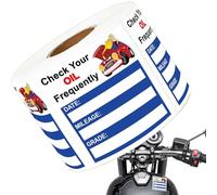 Generico Autocollants pour le changement d'huile - 150 feuilles Modifiable Modifier 'Huile Service pour Rappel Rolto Autocollants | Clear Stamp At Changement 'Huile Set d'Autocollants Mémoires |